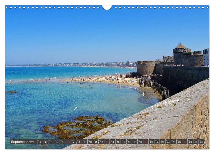 Produktbild: Saint Malo - Stadt der Korsaren (Wandkalender 2026 DIN A3 quer), CALVENDO Monatskalender