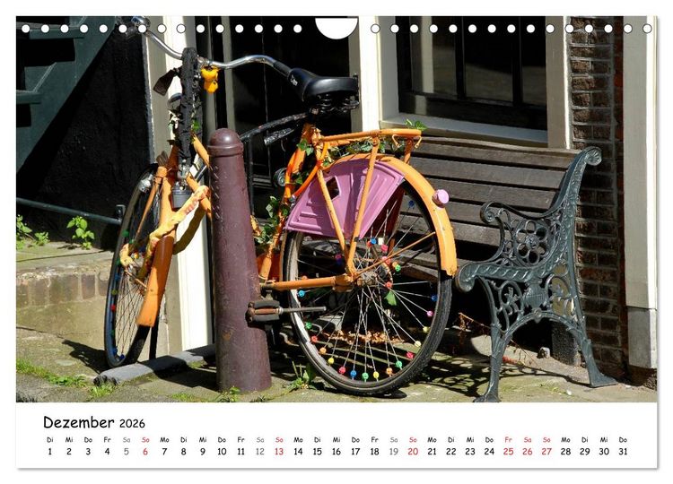 Produktbild: Velomantisch - Radimpressionen (Wandkalender 2026 DIN A4 quer), CALVENDO Monatskalender