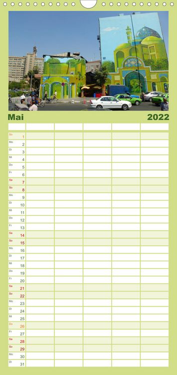 Produktbild: Familienplaner Iran - Eine Bilder-Reise (Wandkalender 2022 , 21 cm x 45 cm, hoch)