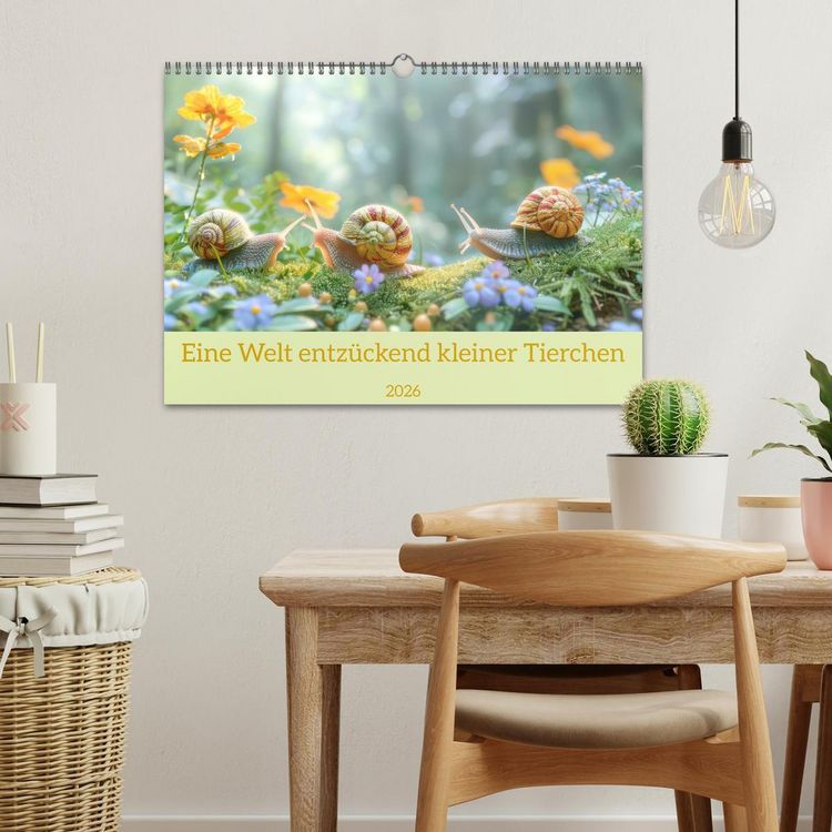 Produktbild: Eine Welt entz&uuml;ckend kleiner Tierchen (Wandkalender 2026 DIN A3 quer), CALVENDO Monatskalender