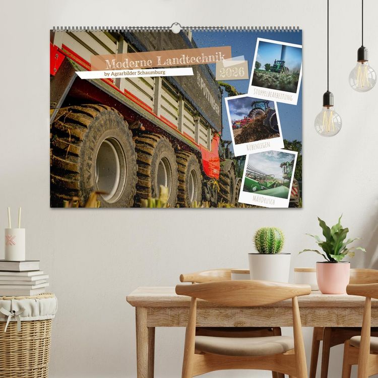 Produktbild: Moderne Landtechnik (Wandkalender 2026 DIN A2 quer), CALVENDO Monatskalender