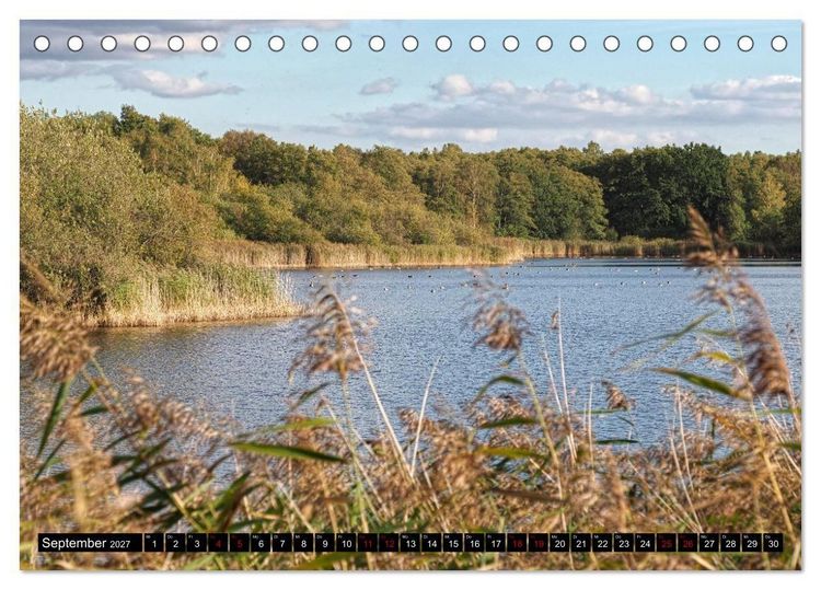 Produktbild: Naturparadies Mei&szlig;endorfer Teiche &ndash; Rund um den H&uuml;ttensee (Tischkalender 2027 DIN A5 quer), CALVENDO Monatskalender