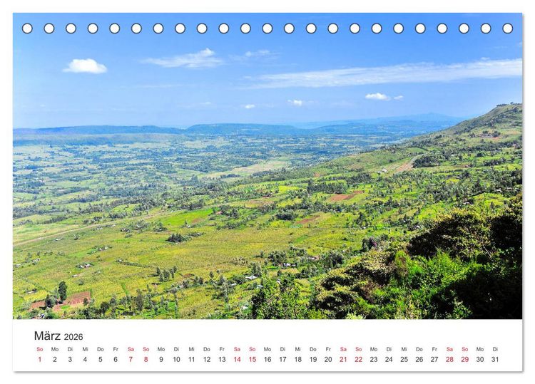 Produktbild: Kenia - Ein Land wie Afrika (Tischkalender 2026 DIN A5 quer), CALVENDO Monatskalender