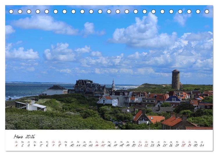 Produktbild: Das Seebad Domburg (Tischkalender 2026 DIN A5 quer), CALVENDO Monatskalender