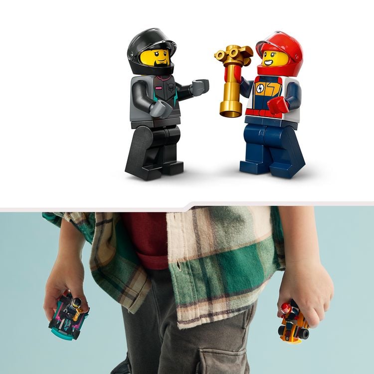 Produktbild: LEGO City 60400 Go-Karts mit Rennfahrern, Set mit Spielzeug-Autos