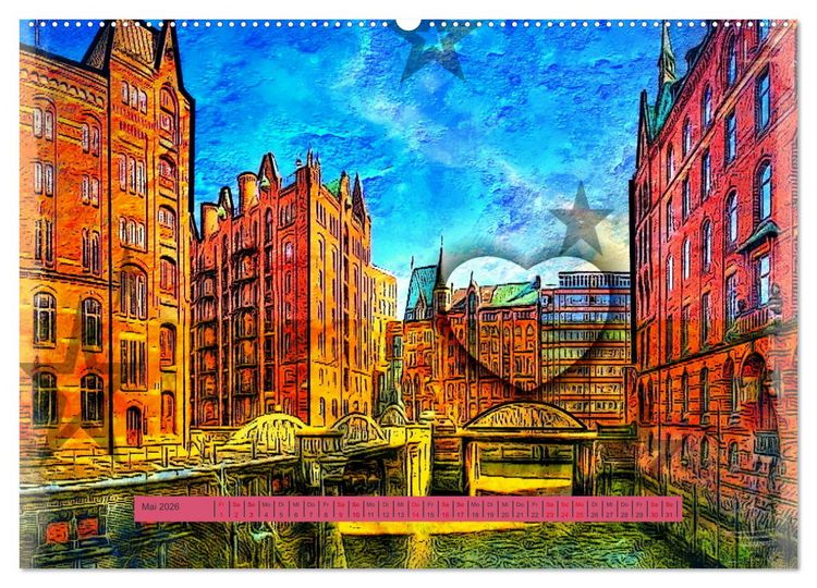 Produktbild: In Hamburg sagt man ... (hochwertiger Premium Wandkalender 2026 DIN A2 quer), Kunstdruck in Hochglanz