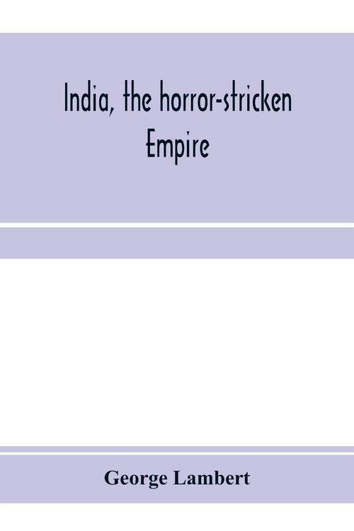Produktbild: India, the horror-stricken empire