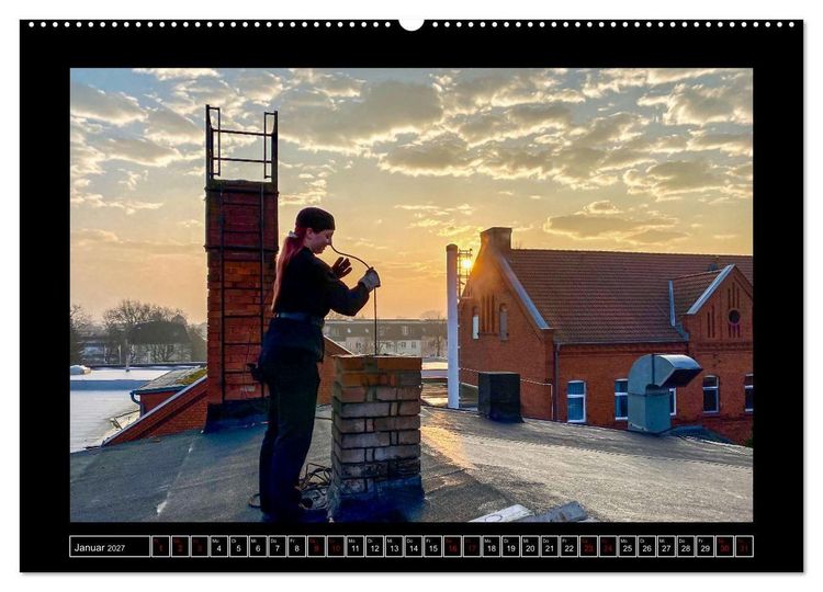 Produktbild: Schornsteinfeger in Berlin - Die Gl&uuml;cklichmacher (Wandkalender 2027 DIN A2 quer), CALVENDO Monatskalender
