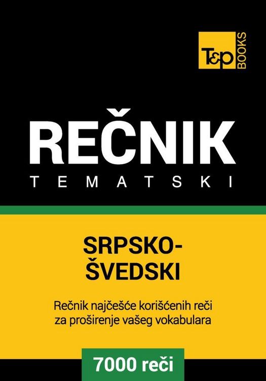 Produktbild: Srpsko-Svedski tematski recnik - 7000 korisnih reci