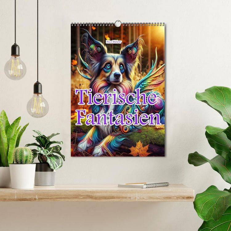 Produktbild: Tierische Fantasien (Wandkalender 2026 DIN A3 hoch), CALVENDO Monatskalender