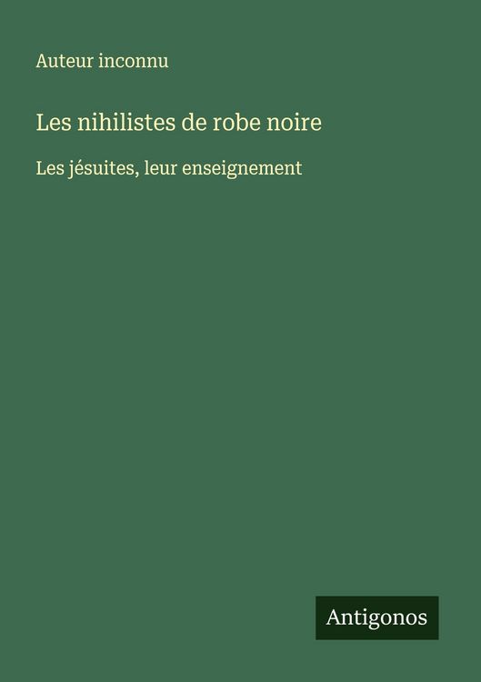 Produktbild: Les nihilistes de robe noire