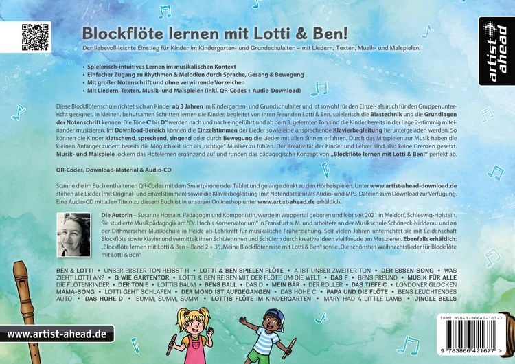 Produktbild: Blockfl&ouml;te lernen mit Lotti & Ben!