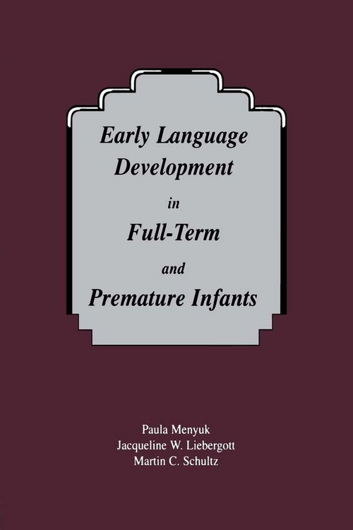Produktbild: Early Language Development in Full-term and Premature infants