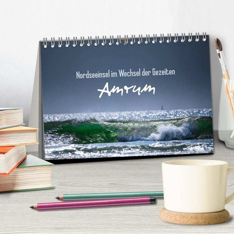 Produktbild: Amrum - Nordseeinsel im Wechsel der Gezeiten (Tischkalender 2026 DIN A5 quer), CALVENDO Monatskalender