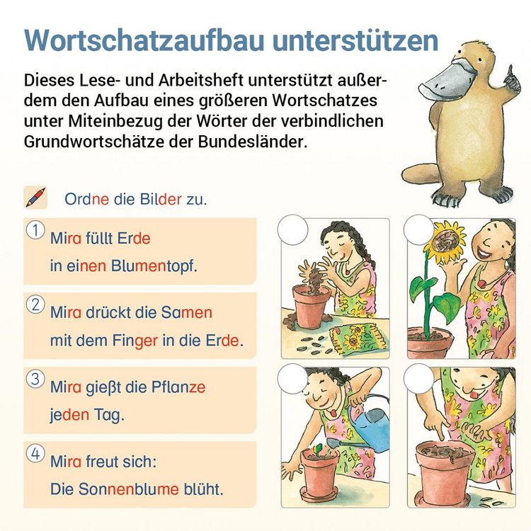 Produktbild: Lesen mit Rico Schnabel, Heft 4: Vom Satz zum Text - silbierte Ausgabe