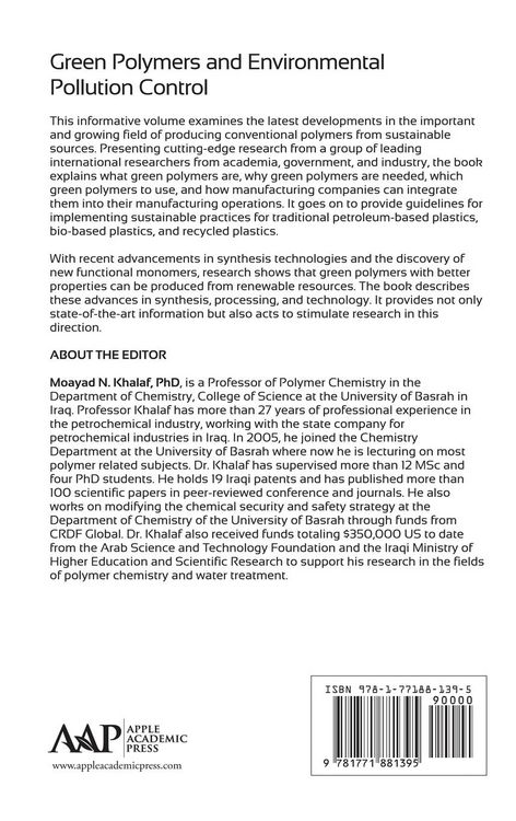 Produktbild: Green Polymers and Environmental Pollution Control