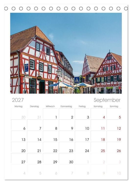 Produktbild: Tischplaner 2027 - Seligenstadt - Die Stadt mit Geschichte und Flair (A5 Tischkalender zum Aufstellen) CALVENDO