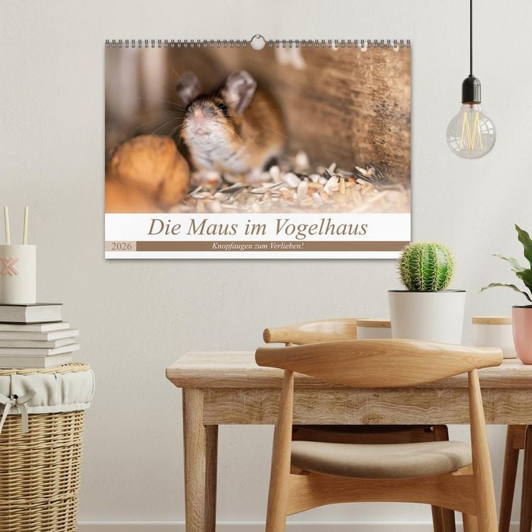 Produktbild: Die Maus im Vogelhaus (Wandkalender 2026 DIN A3 quer), CALVENDO Monatskalender
