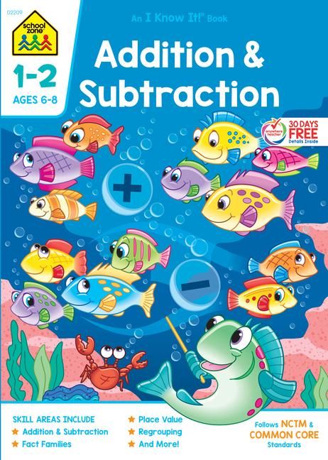 Produktbild: School Zone Addition & Subtraction Grades 1-2 Workbook