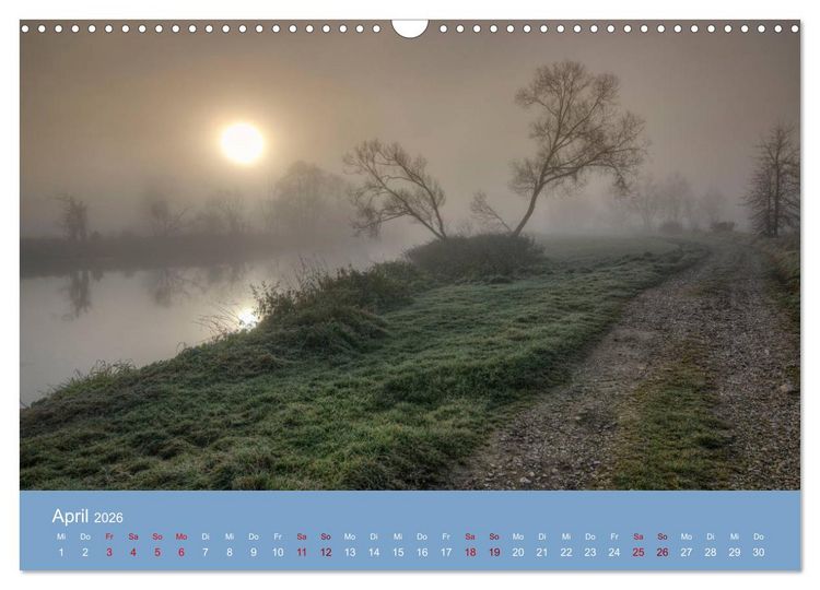 Produktbild: Das Jahr an der Naab zwischen Burglengenfeld und Kallm&uuml;nz (Wandkalender 2026 DIN A3 quer), CALVENDO Monatskalender