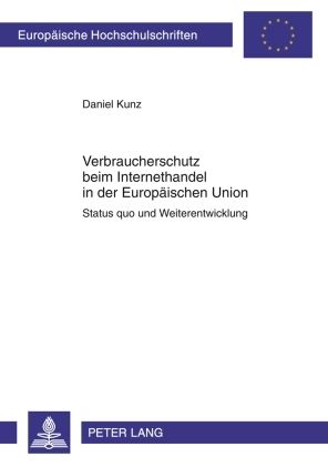 Produktbild: Verbraucherschutz beim Internethandel in der Europ&auml;ischen Union