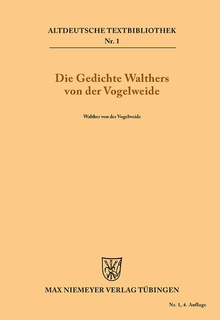 Produktbild: Die Gedichte Walthers von der Vogelweide
