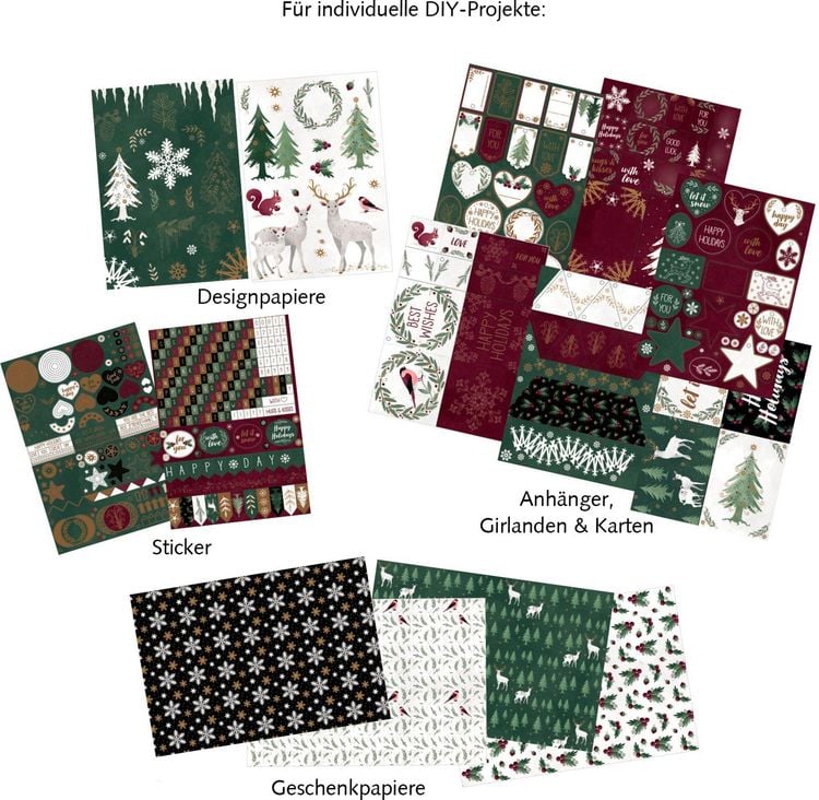 Produktbild: Designpapier-Kreativbuch Magic Winter