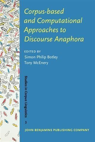 Produktbild: Corpus-based and Computational Approaches to Discourse Anaphora