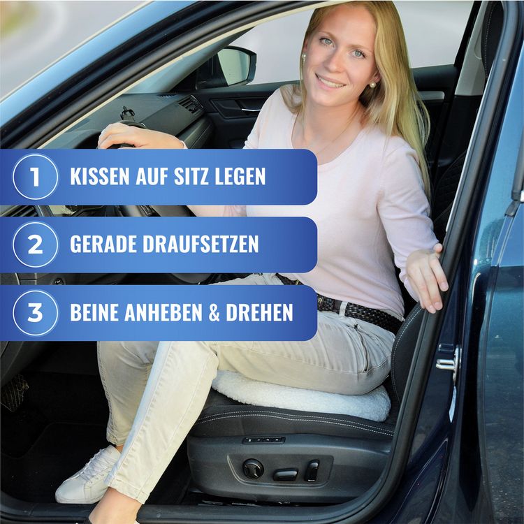 Produktbild: Drehkissen mit 2 Wechselbez&uuml;gen, bequeme Drehung um 360 Grad