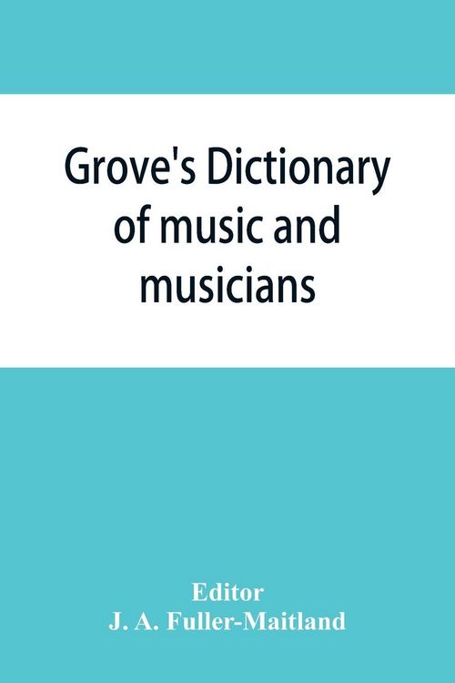 Produktbild: Grove's dictionary of music and musicians