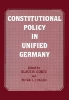 Produktbild: Constitutional Policy in Unified Germany