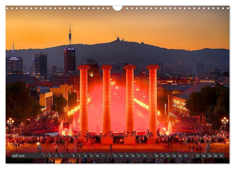 Produktbild: Metropole Barcelona (Wandkalender 2026 DIN A3 quer), CALVENDO Monatskalender