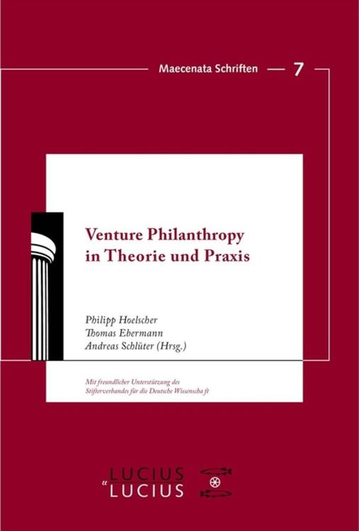 Produktbild: Venture Philanthropy in Theorie und Praxis