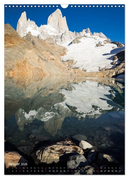 Produktbild: Majest&auml;tische Berge Cerro Fitzroy Patagonien (Wandkalender 2026 DIN A3 hoch), CALVENDO Monatskalender