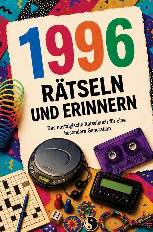 Produktbild: 1996 - R&auml;tseln und Erinnern : Das nostalgische R&auml;tselbuch f&uuml;r eine besondere Generation I Das ideale Geschenk zum 30. Geburtstag