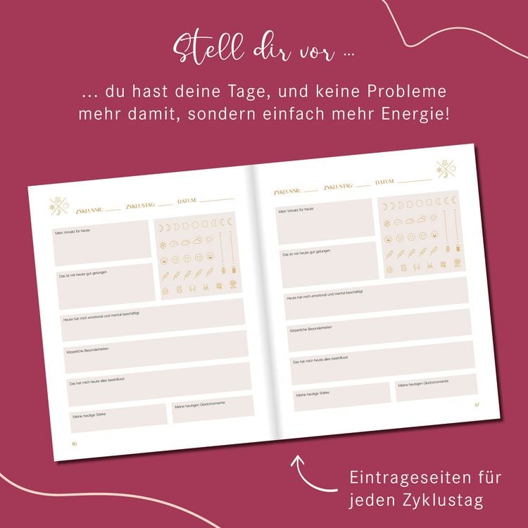 Produktbild: Zyklus-Journal. Dein Begleiter durch alle Zyklusphasen.