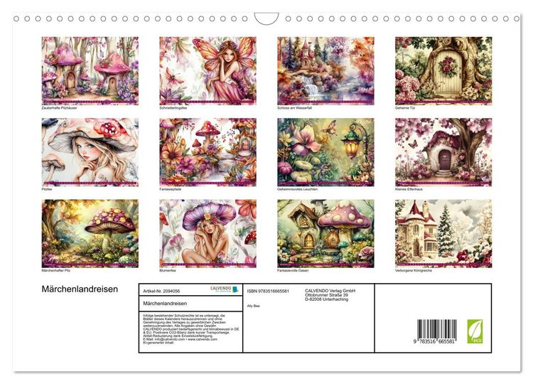 Produktbild: M&auml;rchenlandreisen (Wandkalender 2026 DIN A3 quer), CALVENDO Monatskalender