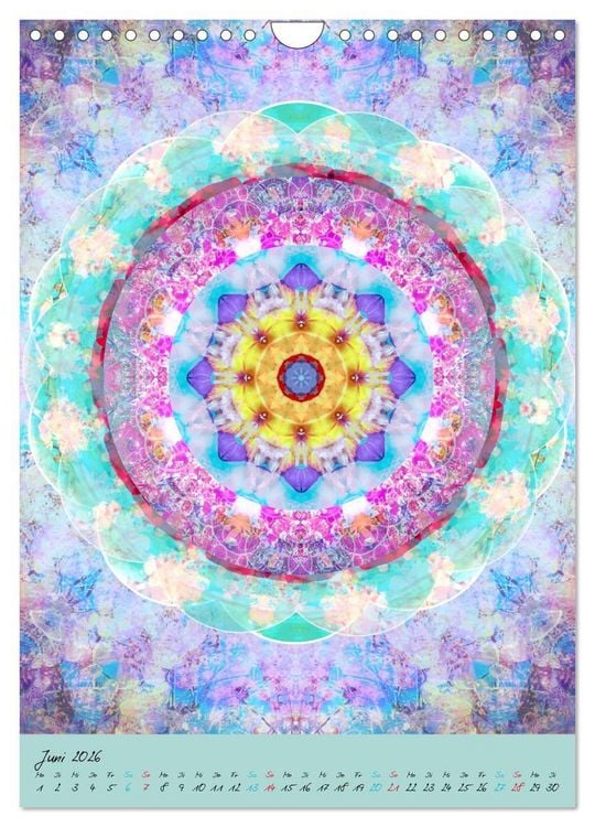 Produktbild: BLUMEN MANDALAS (Wandkalender 2026 DIN A4 hoch), CALVENDO Monatskalender