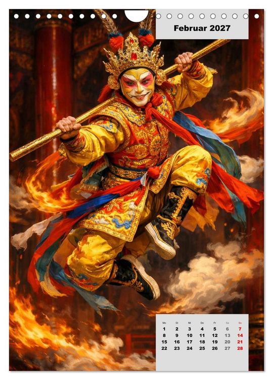 Produktbild: Masken und Magie &ndash; Die Gesichter der Peking-Oper (Wandkalender 2027 DIN A4 hoch), CALVENDO Monatskalender