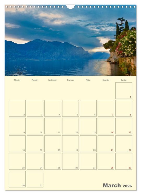 Produktbild: Romantic Northern Italy (Wall Calendar 2026 DIN A3 portrait), CALVENDO 12 Month Wall Calendar