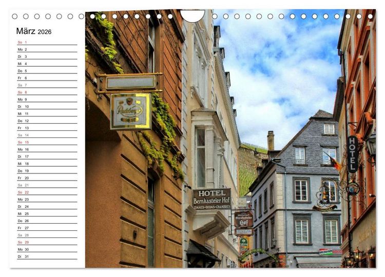 Produktbild: Eine Perle an der Mosel &ndash; Bernkastel-Kues (Wandkalender 2026 DIN A4 quer), CALVENDO Monatskalender