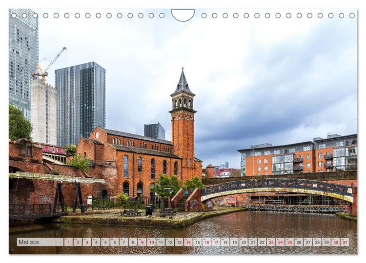Produktbild: Faszination Manchester (Wandkalender 2026 DIN A4 quer), CALVENDO Monatskalender