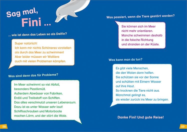 Produktbild: WAS IST WAS Erstes Lesen Doppelband 4. Wale und Delfine/Haie