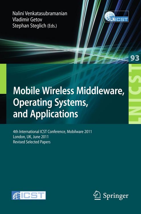 Produktbild: Mobile Wireless Middleware, Operating Systems, and Applications