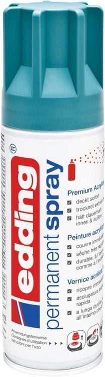 Produktbild: 5200 Permanent Spray, petrol matt, 200ml Premium Acryllack