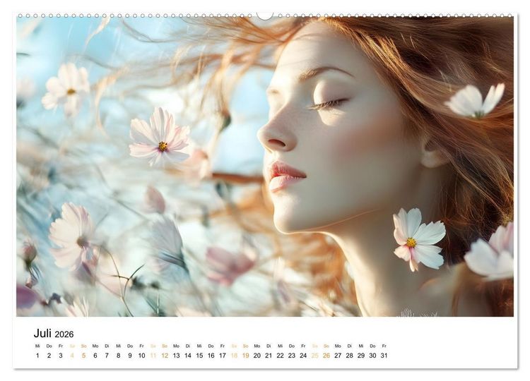 Produktbild: Magische Frauen Portraits (Wandkalender 2026 DIN A2 quer), CALVENDO Monatskalender