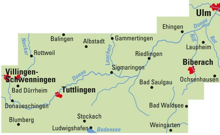 Produktbild: BVA ADFC Regionalkarte Traumhafte E-Bike-Touren im Donaubergland 1:75.000