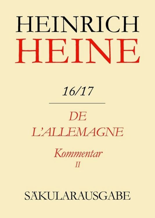 Produktbild: De l'Allemagne. Kommentar. Teilband II