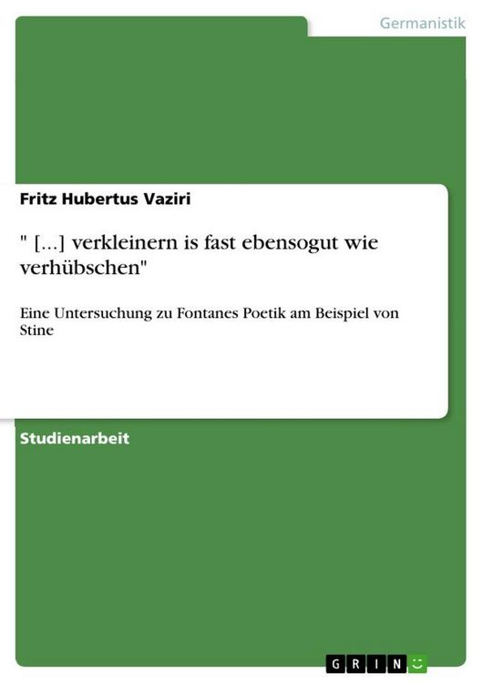 Produktbild: " [...] verkleinern is fast ebensogut wie verh&uuml;bschen"