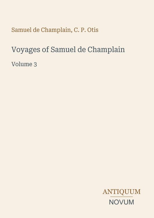 Produktbild: Voyages of Samuel de Champlain
